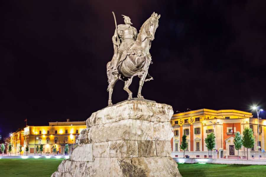 JONA TRAVEL DMC - LUFTHANSA CITY CENTER Tirana at night