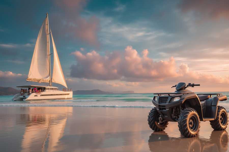 Tour Guanacaste Catamaran Cruise and ATV Combo