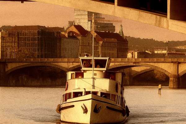 Paseo en barco hist&oacute;rico con comentarios, snack y bebida