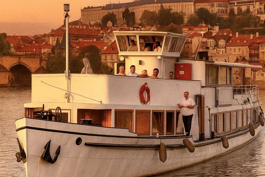 Turistico s.r.o. Historical boat trip with commentary, snack and drink