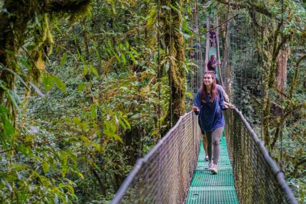 Heliconias Hanging Bridges and Canopy Hike
