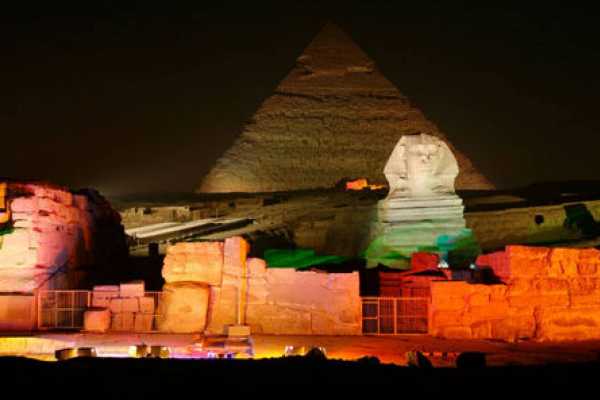 Giza Pyramids Sound and Light Show with Dinner