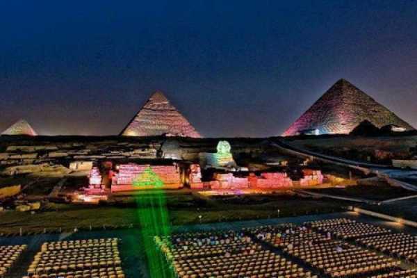 Giza Pyramids Sound and Light Show with Dinner