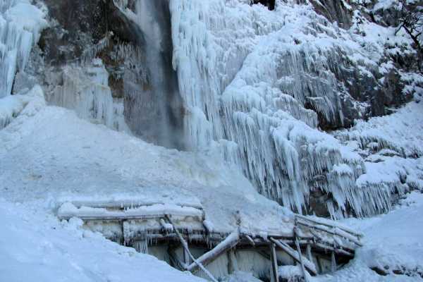 Winter Waterfall Hike