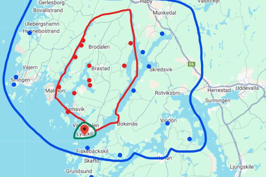 Outdoor West KAJAK: PRIVAT TUR - Lysekil från Havet (GRÖN zon)