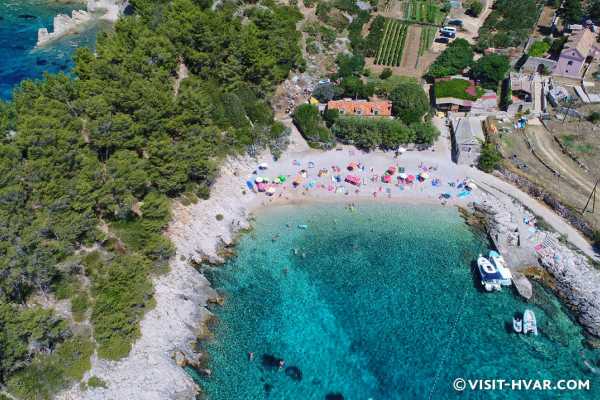 10 HVAR Beaches in 1 day tour