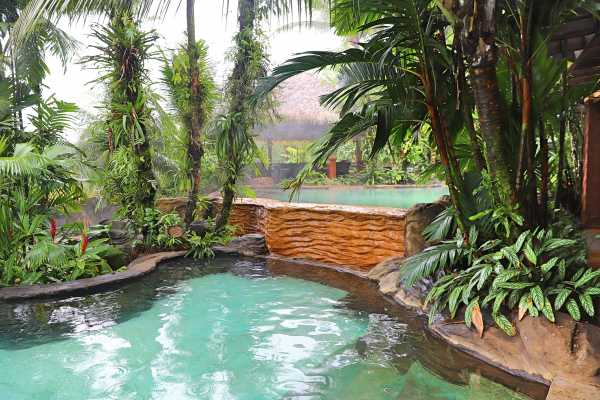 Helicopter to Tabacon Resort