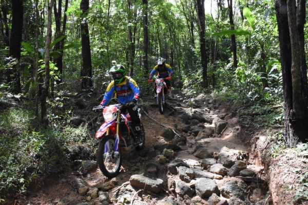 Single Track Dirt Bike Mountain Tour