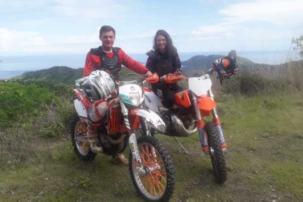 Single Track Dirt Bike Mountain Tour