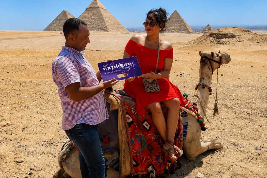 Let`s Explore Egypt All-Inclusive VIP Private Giza Pyramids, Sphinx & Camel Ride Experience with Lunch