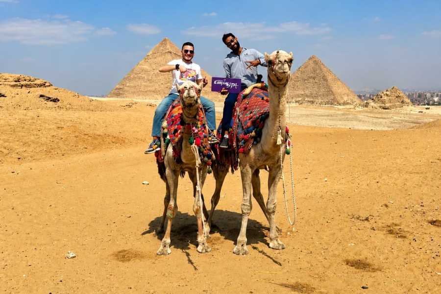Let`s Explore Egypt VIP All-Inclusive Guided Day Trip to Giza Pyramids, Saqqara & Memphis with Camel Ride & Lunch