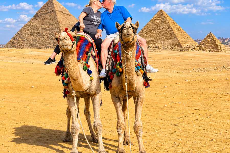 Let`s Explore Egypt Cairo Layover Tour to Giza Pyramids Sphinx Camel Ride Lunch on The Nile