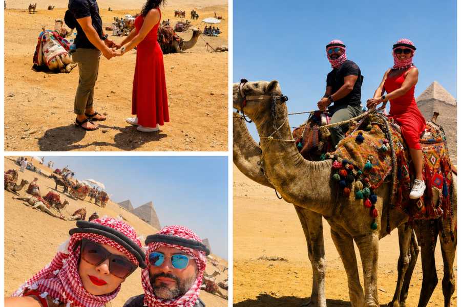 Let`s Explore Egypt Cairo Layover Tour to Giza Pyramids Sphinx Camel Ride Lunch on The Nile