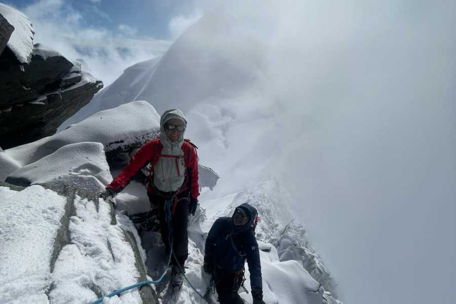 Saas-Fee Guides Alphubel 4206m from T&auml;sch hut