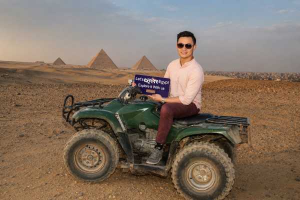 All-Inclusive Tour: Giza Pyramids, Sphinx, Egyptian Museum, Bazaar & Quad Bike