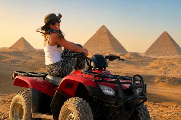 All-Inclusive Tour: Giza Pyramids, Sphinx, Egyptian Museum, Bazaar & Quad Bike