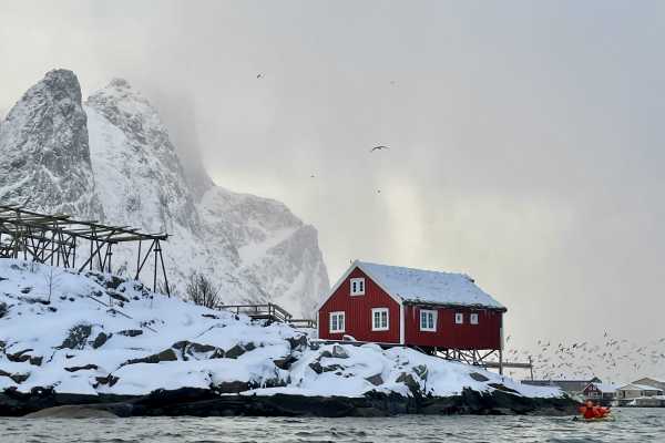 Lofoten | Winter kayaking in Reinefjorden