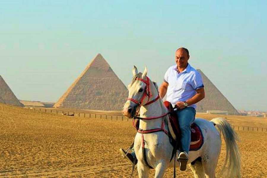 Emo Tours Sweden Private Arabian Horses Ride at the Pyramids With Pickup