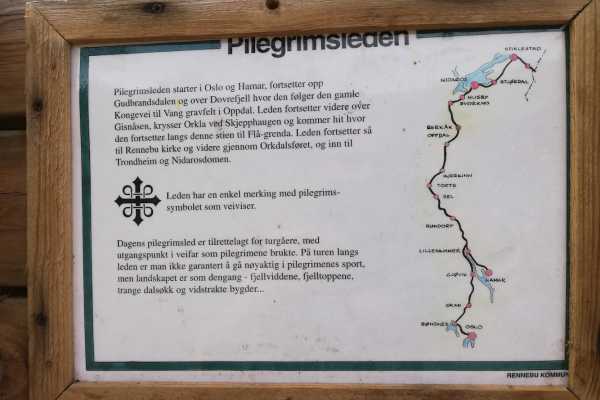 The pilgrimage route to Nidaros