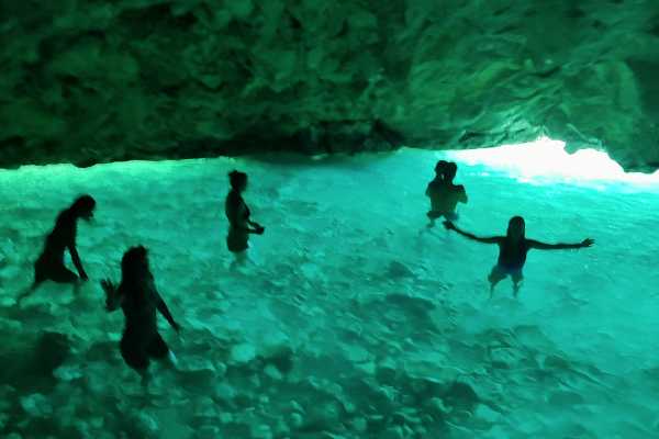 Full Day Private Boat to Grama Bay , Smugglers Canyon & Blue Cave