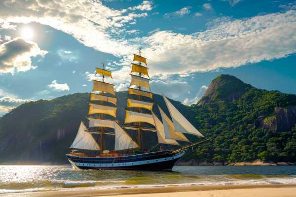 PICKUP IN RIO + ILHA GRANDE SCHOONER CRUISE + LUNCH