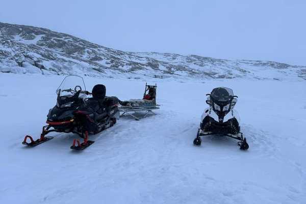 Ice fishing & Snowmobile