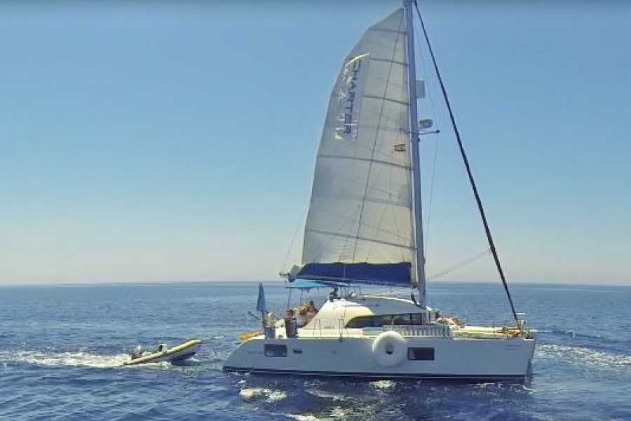 SailandPlay SLU 2 Hour SUMMER 2025 Luxury Sailing Catamaran Sunset Cava Cruise