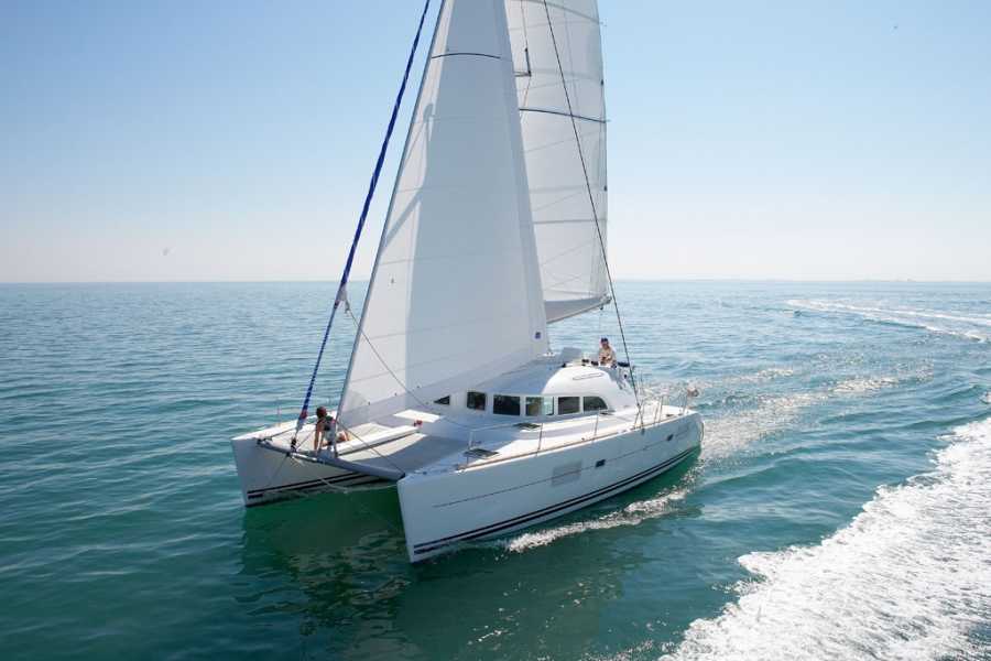 SailandPlay SLU 2 Hour SUMMER 2025 Luxury Sailing Catamaran Sunset Cava Cruise