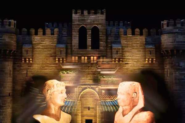 Sound and Light show at Qaitbay Citadel From Alexandria Port