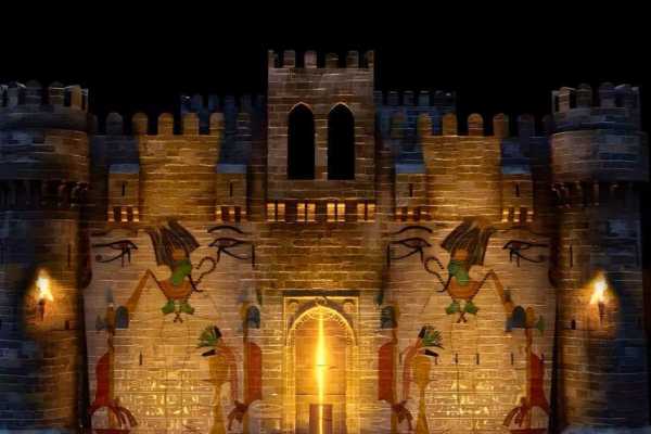Sound and Light show at Qaitbay Citadel From Alexandria Port