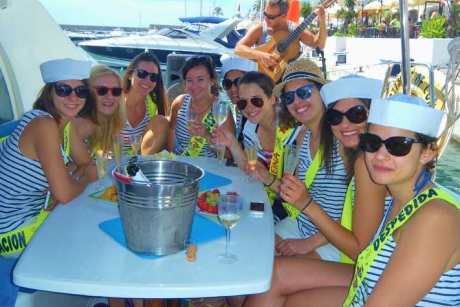 SailandPlay SLU 2 Hour SUMMER 2025 Luxury Motor Yacht Sunset Cava Cruise