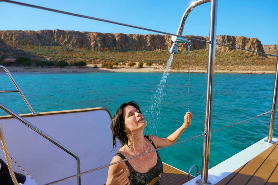 Destination Platanias LUX Catamaran Cruise to Balos & Gramvousa - Big Group