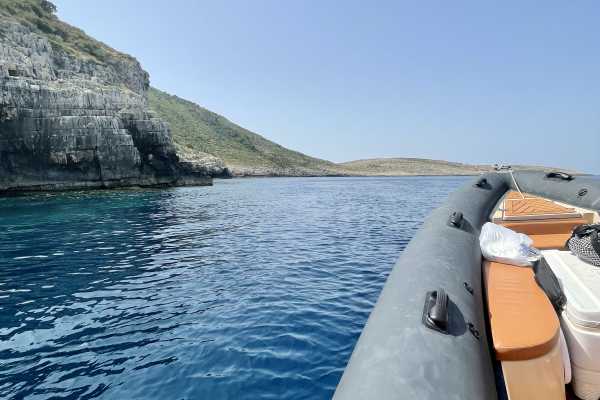 Speedboat Ticket To Sazan Island , Haxhi Ali Cave & Beach On Karaburun /