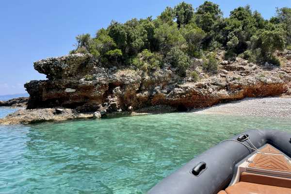 Speedboat Ticket To Sazan Island , Haxhi Ali Cave & Beach On Karaburun /