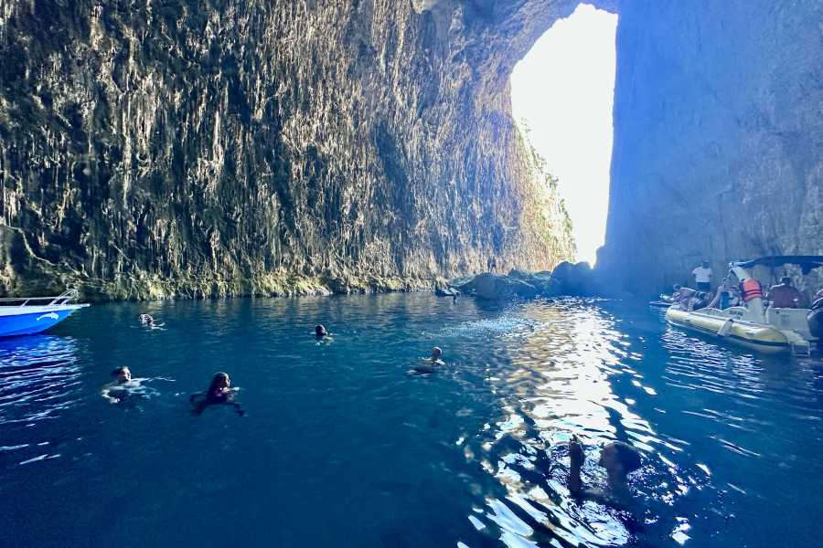 TRIPME TODAY Speedboat Ticket To Sazan Island , Haxhi Ali Cave & Beach On Karaburun /