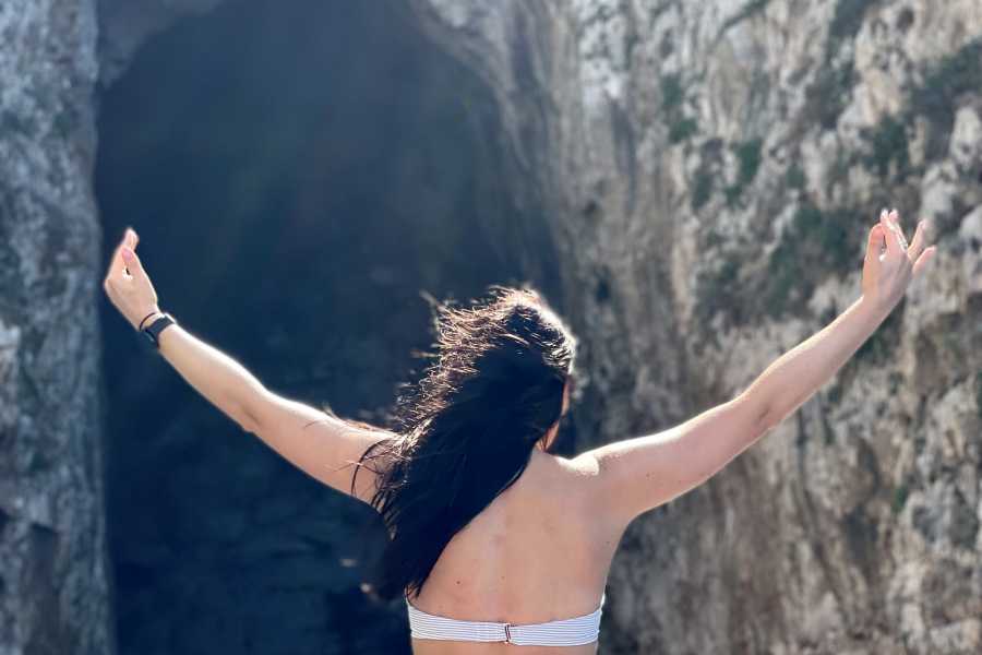 TRIPME TODAY Speedboat Ticket To Sazan Island , Haxhi Ali Cave & Beach On Karaburun /