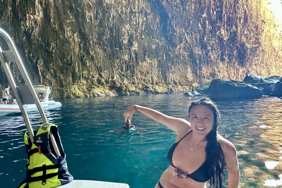 TRIPME TODAY Speedboat Ticket To Sazan Island , Haxhi Ali Cave & Beach On Karaburun /