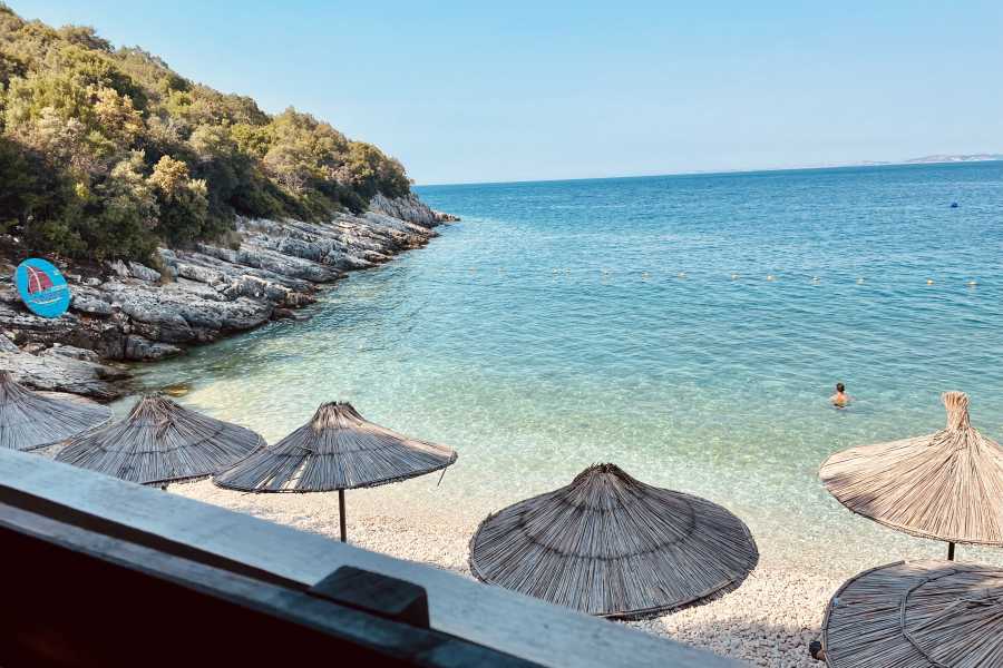 TRIPME TODAY Speedboat Ticket To Sazan Island , Haxhi Ali Cave & Beach On Karaburun /