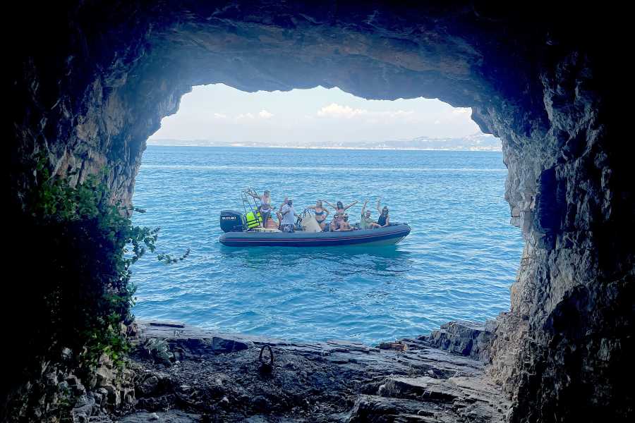 TRIPME TODAY Speedboat Ticket To Sazan Island , Haxhi Ali Cave & Beach On Karaburun /