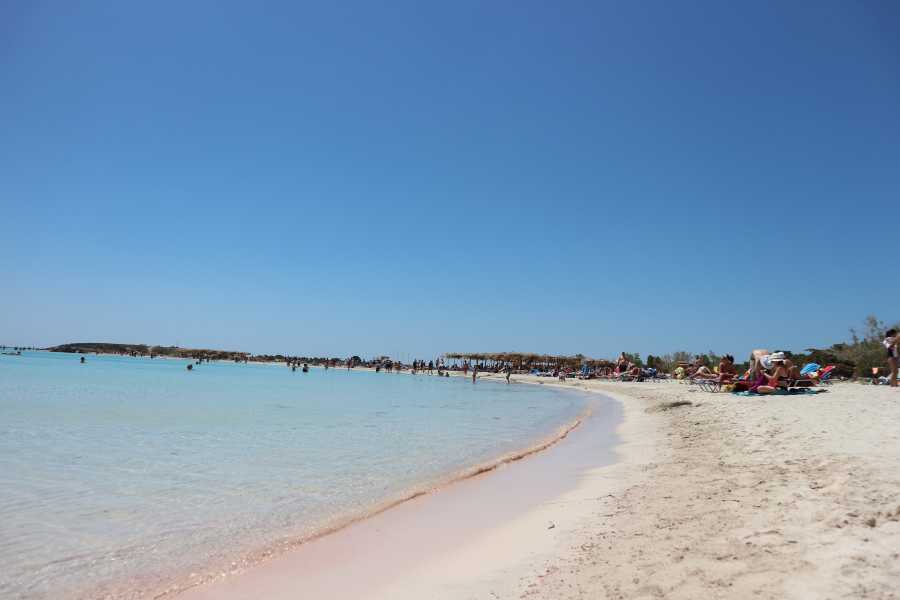 Destination Platanias ELAFONISSI PRIVAT GUIDAD TUR MED MINIVAN