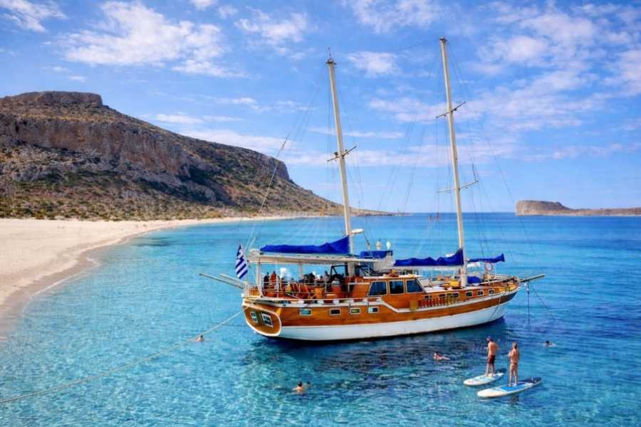 Destination Platanias Kissamoksesta Balokselle ja Gramvousaan Castello I -puualuksella