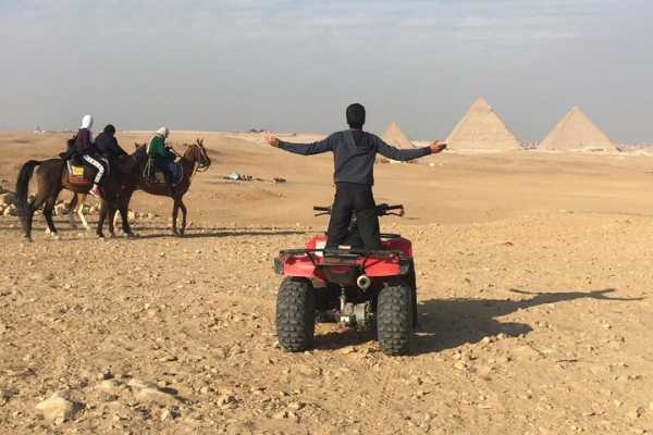 Desert Safari ATV Quad Biking Around Pyramids of Giza
