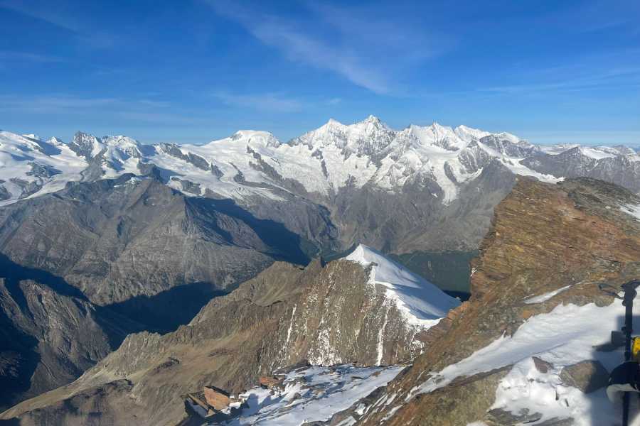 Saas-Fee Guides Weissmies 4023m from Hohsaas Hut