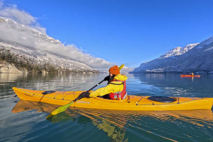 Hightide Kayak School GmbH Winter Kayak Tour Lake Brienz