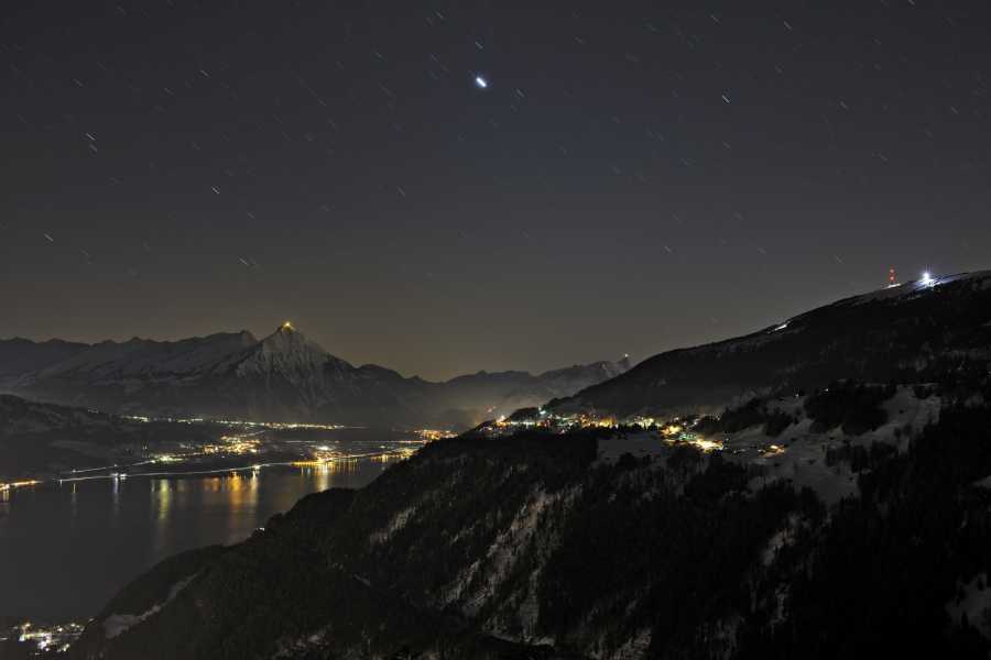 Interlaken Tourismus Luge sous les &eacute;toiles au Niederhorn