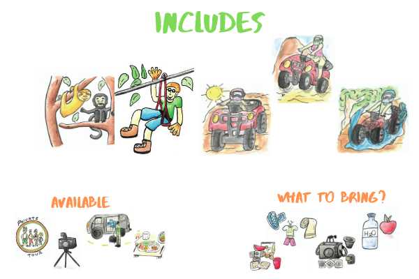 Zip-Line, ATV and Monkey Wildlife Park