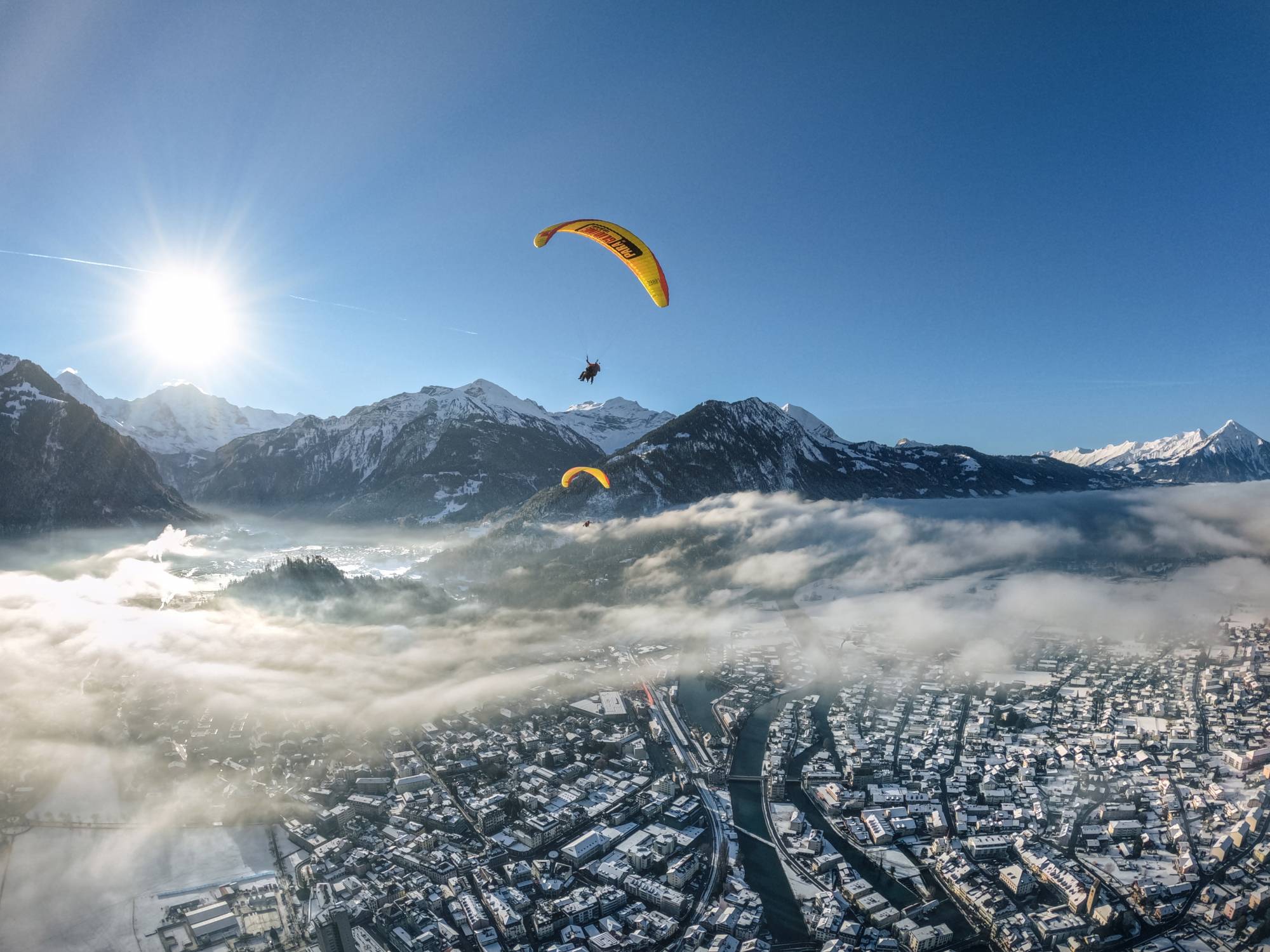 Paragliding Winter