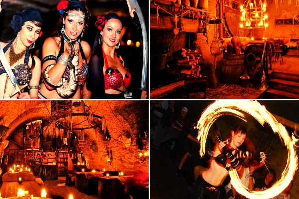 Cena y espect&aacute;culo medieval en Praga