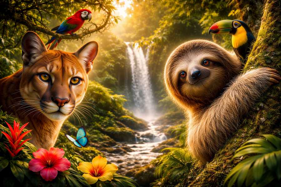 Tour Guanacaste Puma and Sloth Sanctuary Journey