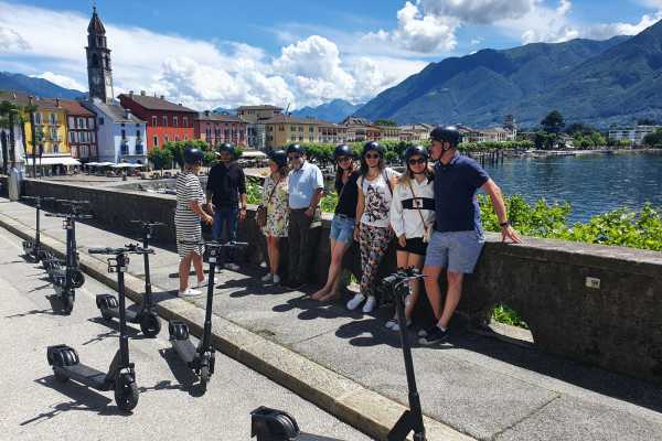 Individuelle E-Scooter Tour Ascona/Locarno (f&uuml;r Gruppen)